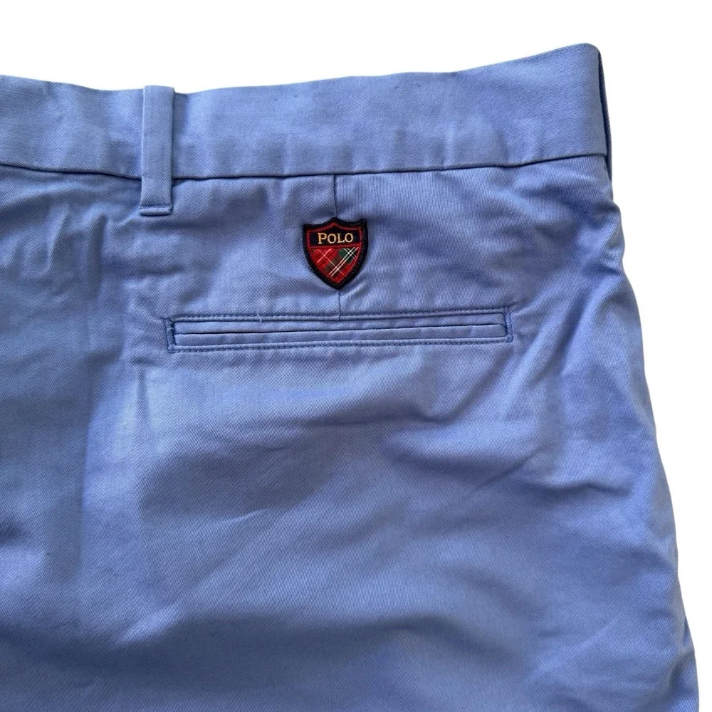 Polo Golf 37x9* Classic Fit Blue Cotton Polyeter Blend Men's Chino Shorts‎